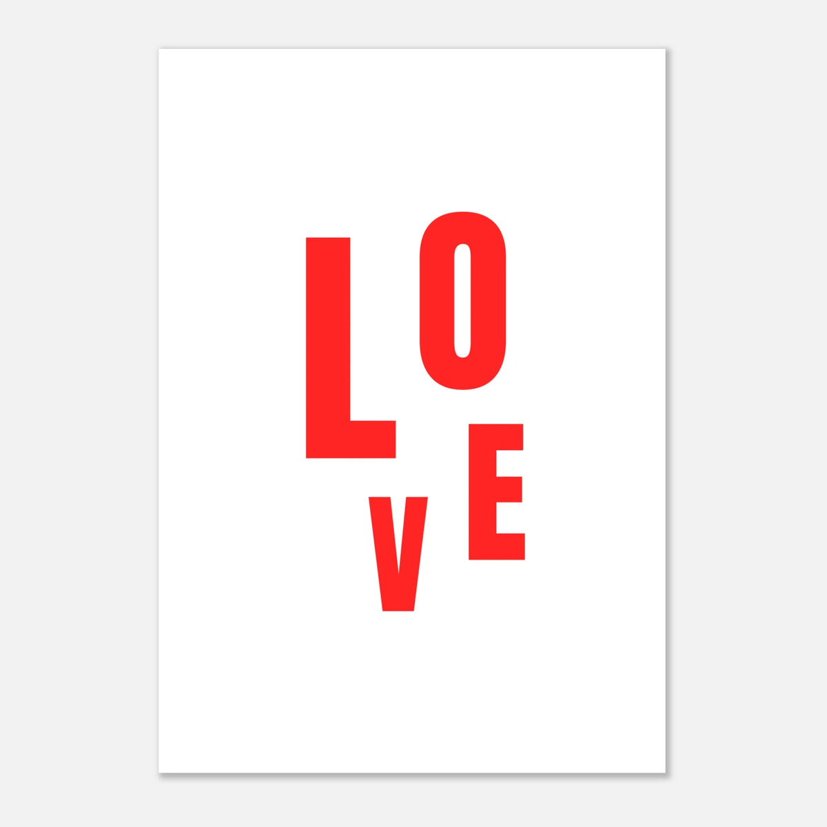 Affiche typographique « LOVE », ADR Gallery – visuel 5