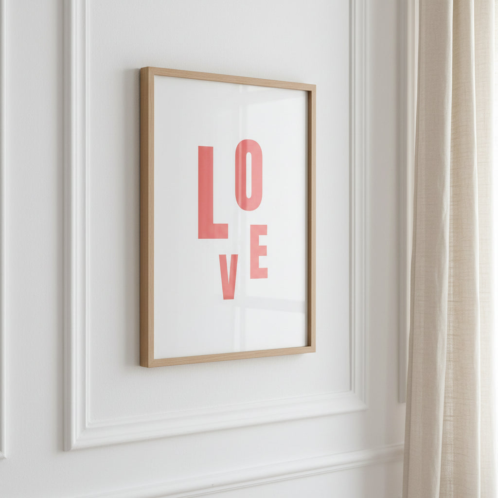 Affiche typographique « LOVE » – décoration murale ADR Gallery