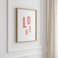 Affiche typographique « LOVE » – décoration murale ADR Gallery