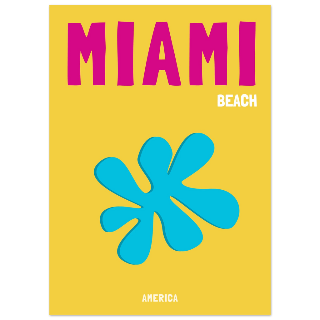 Affiche Miami Beach, décoration murale voyage – visuel 3