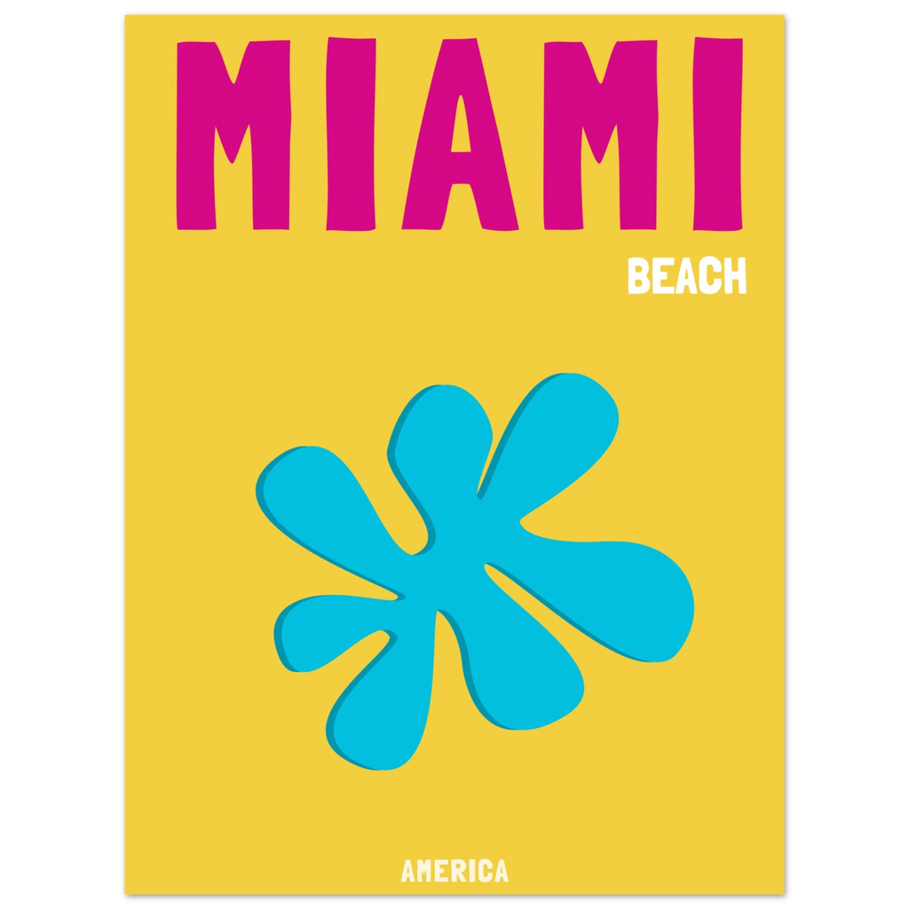Affiche Miami Beach, décoration murale voyage – visuel 4