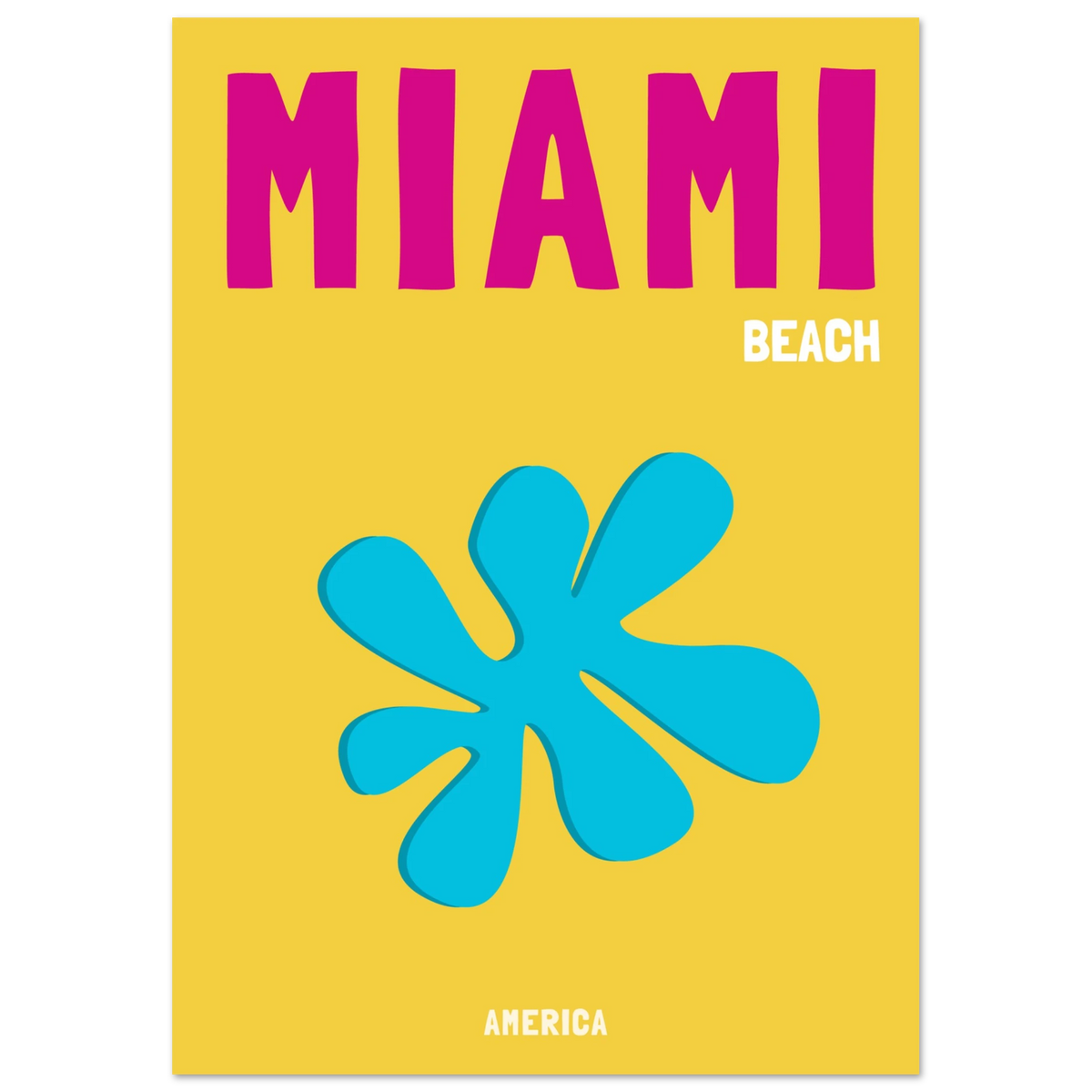 Affiche Miami Beach, décoration murale voyage – visuel 5