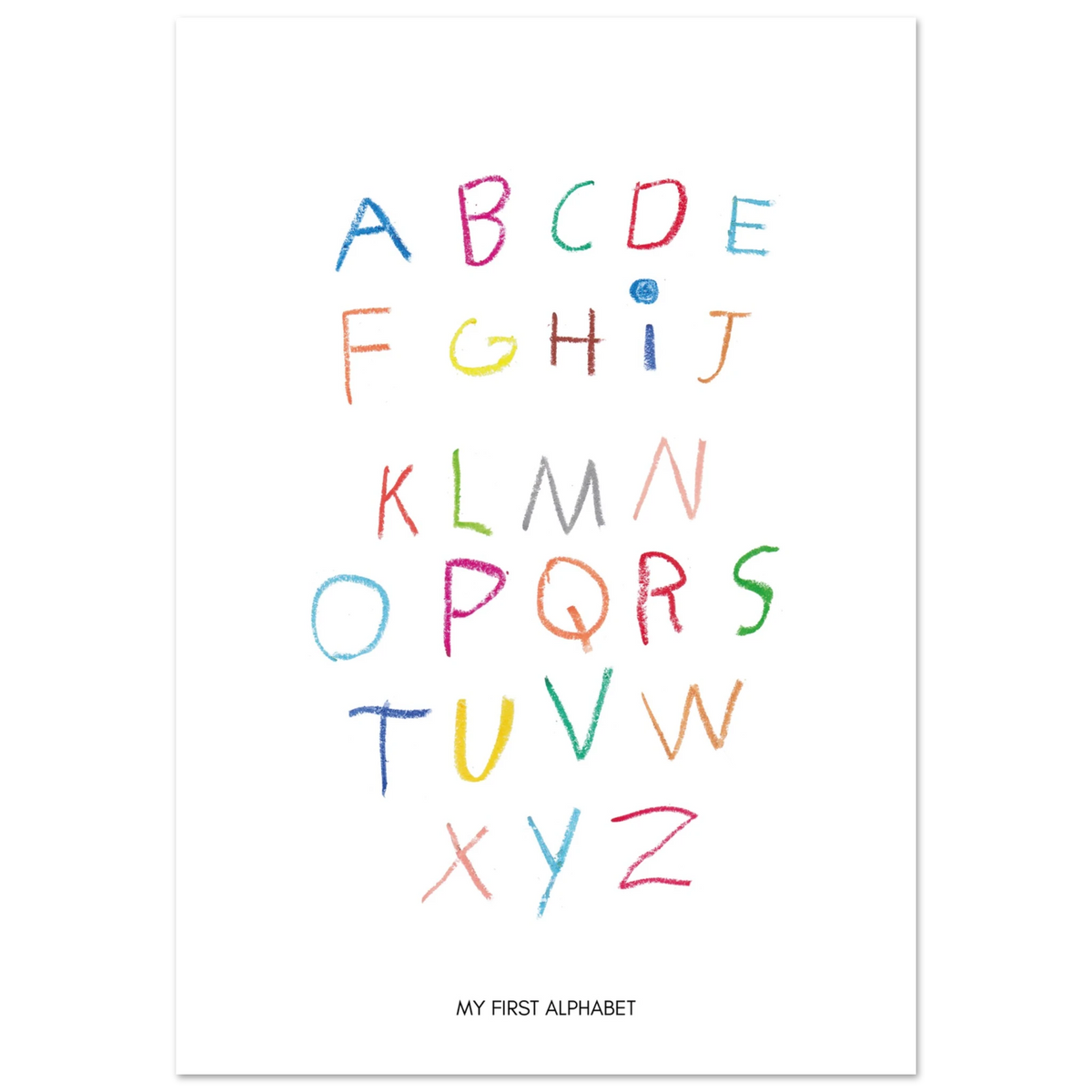 Affiche typographique « My first alphabet », ADR Gallery – visuel 2