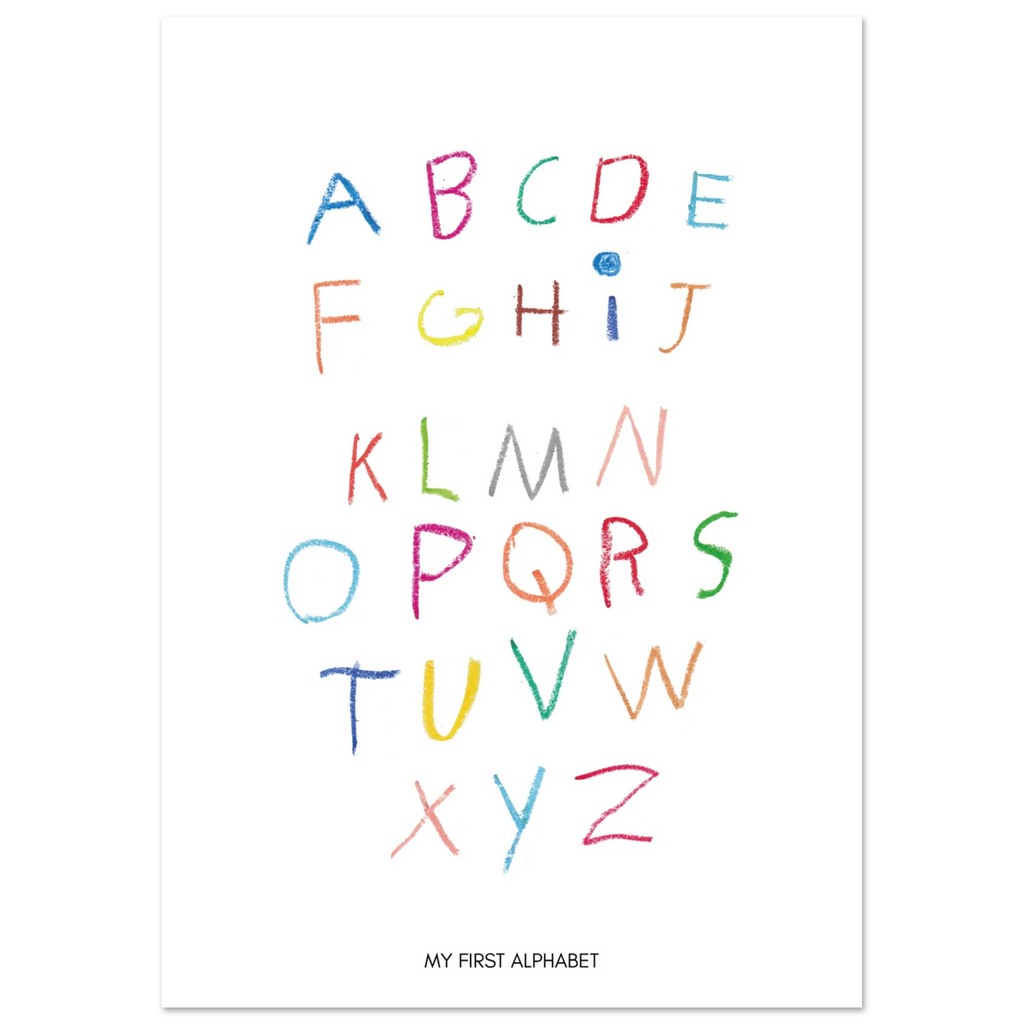 Affiche typographique « My first alphabet », ADR Gallery – visuel 3