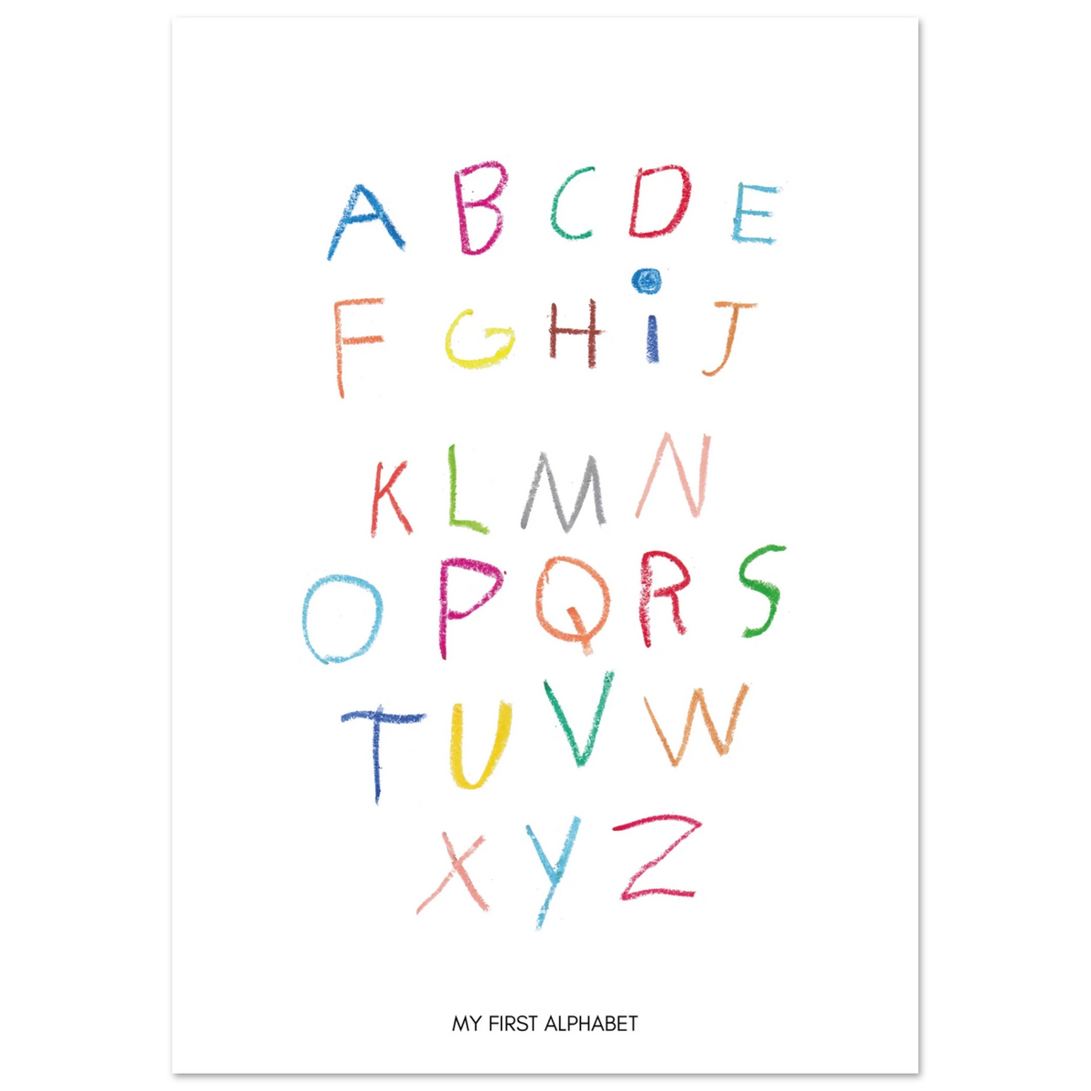 Affiche typographique « My first alphabet », ADR Gallery – visuel 3