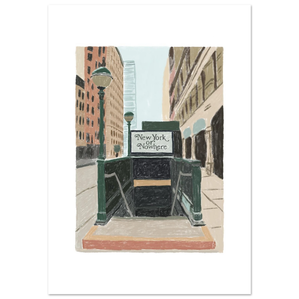 New Yorker or nowhere, affiche d'art d'Aude de Riberolles – visuel 2