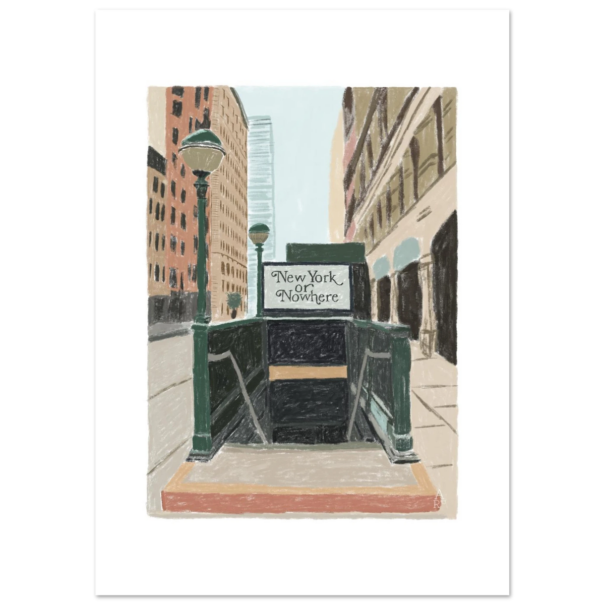 New Yorker or nowhere, affiche d'art d'Aude de Riberolles – visuel 3