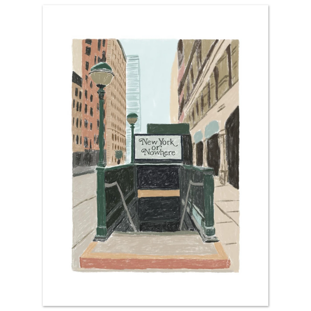New Yorker or nowhere, affiche d'art d'Aude de Riberolles – visuel 4