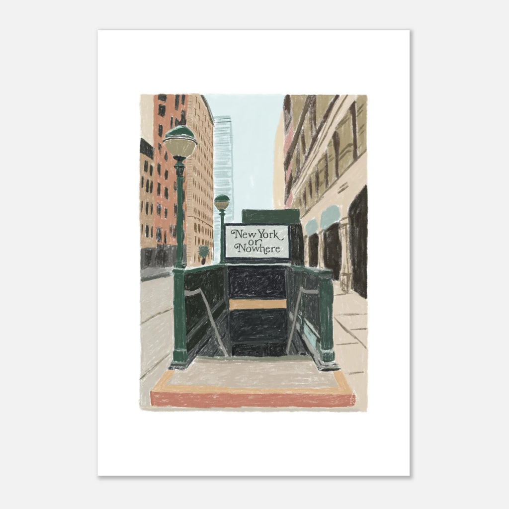 New Yorker or nowhere, affiche d'art d'Aude de Riberolles – visuel 5