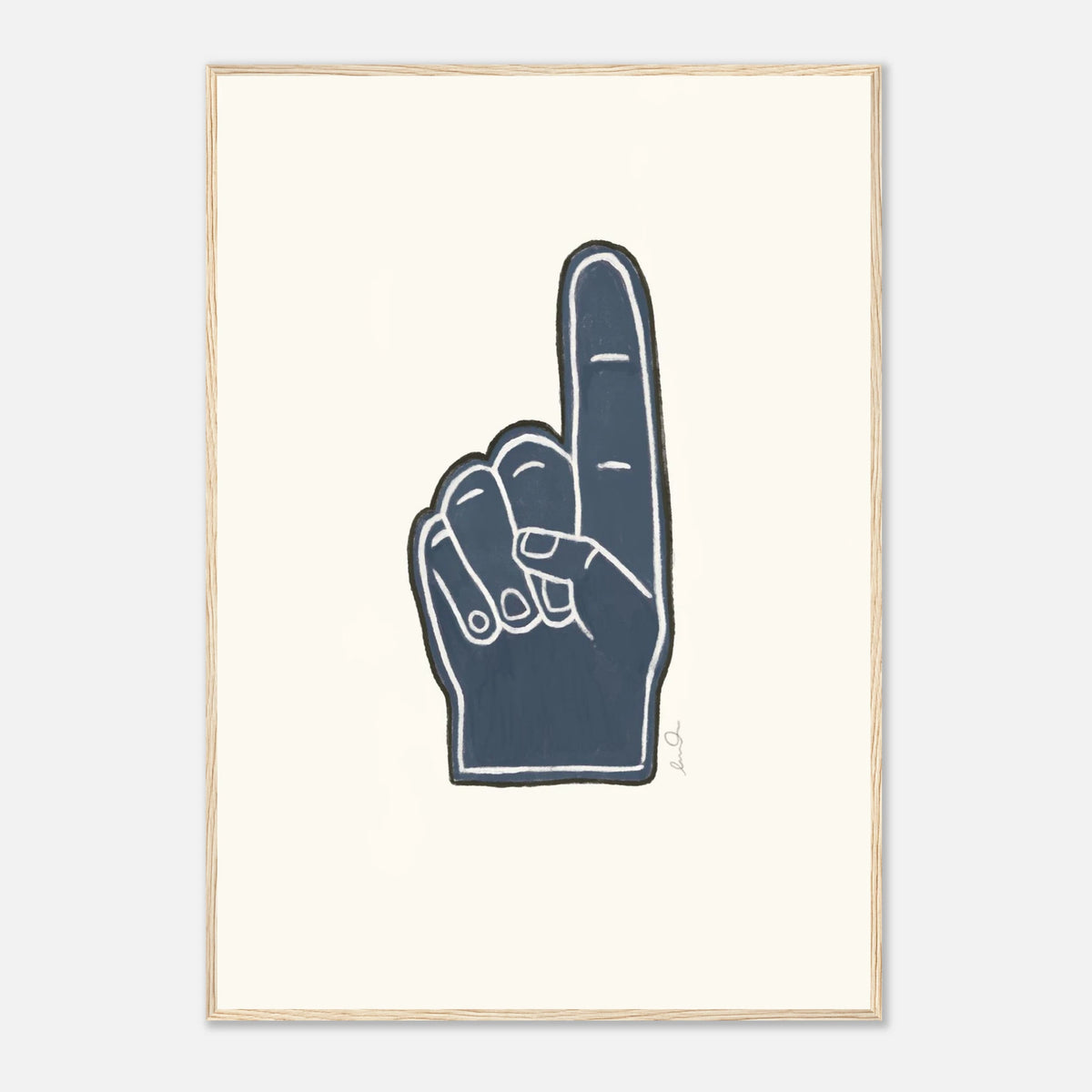 Number one, affiche illustrée d'Émilie J. Ouellet encadrée – visuel 10
