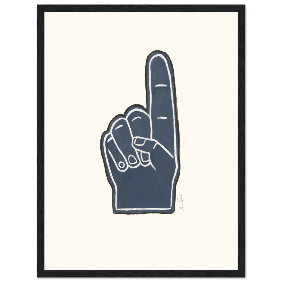 Number one, affiche illustrée d'Émilie J. Ouellet encadrée – visuel 3