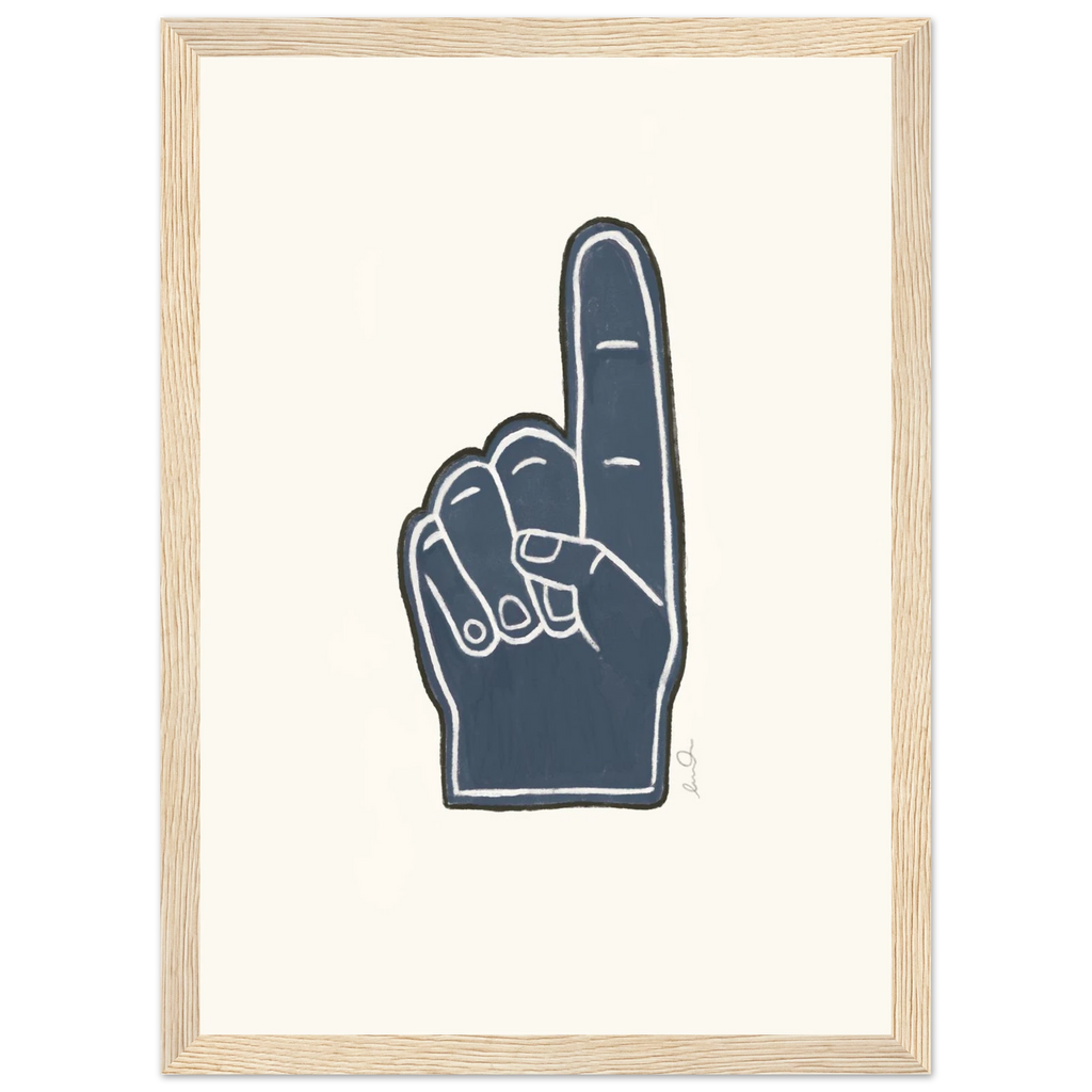 Number one, affiche illustrée d'Émilie J. Ouellet encadrée – visuel 4