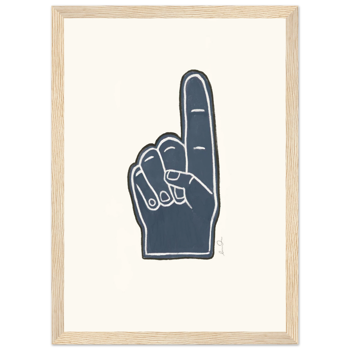 Number one, affiche illustrée d'Émilie J. Ouellet encadrée – visuel 4