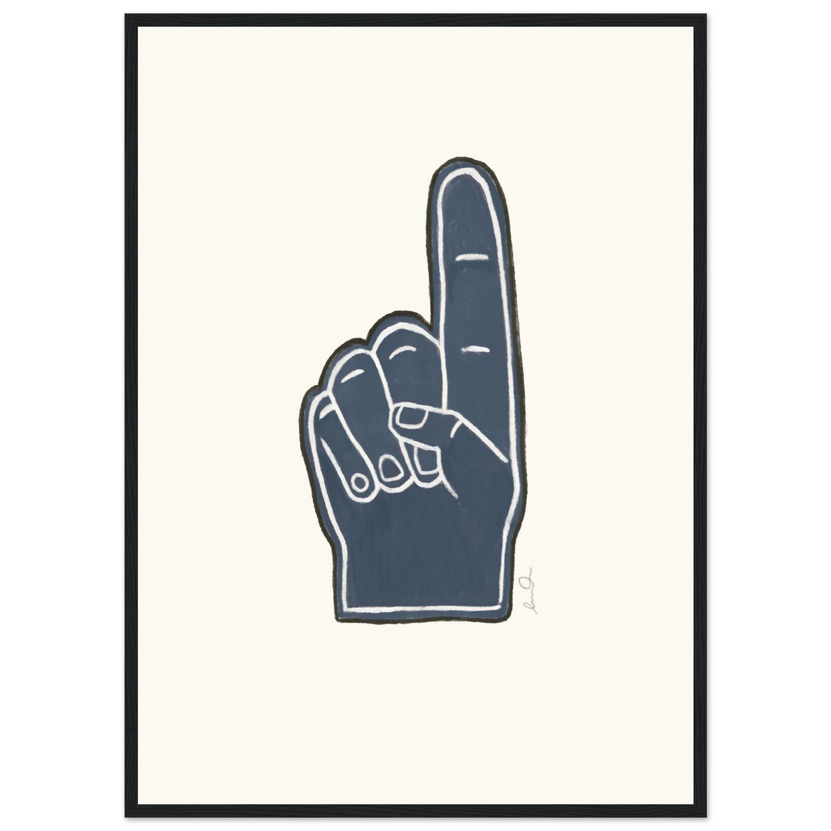 Number one, affiche illustrée d'Émilie J. Ouellet encadrée – visuel 5