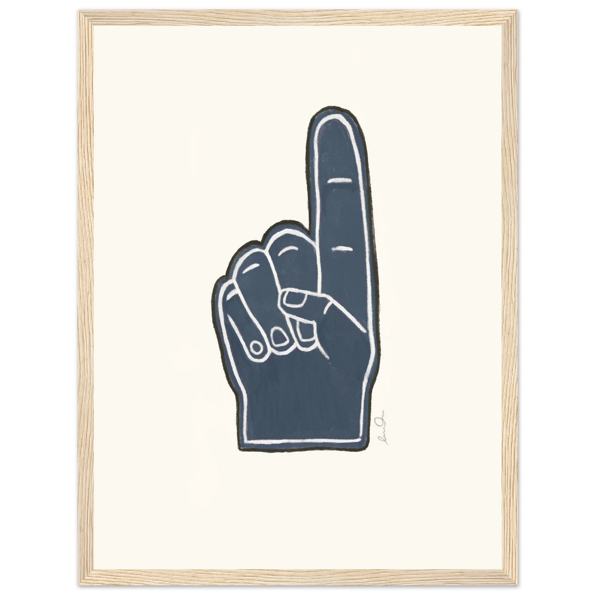 Number one, affiche illustrée d'Émilie J. Ouellet encadrée – visuel 6