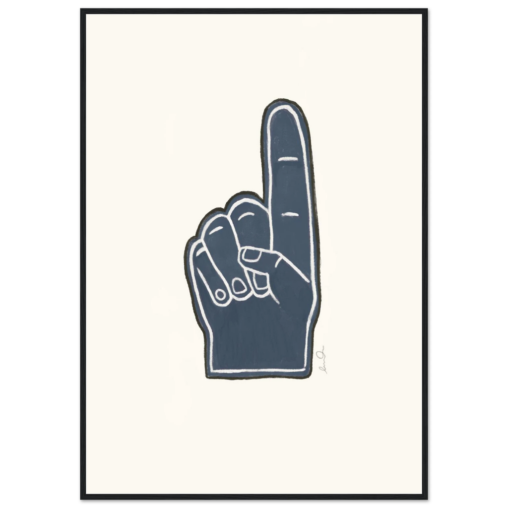 Number one, affiche illustrée d'Émilie J. Ouellet encadrée – visuel 7