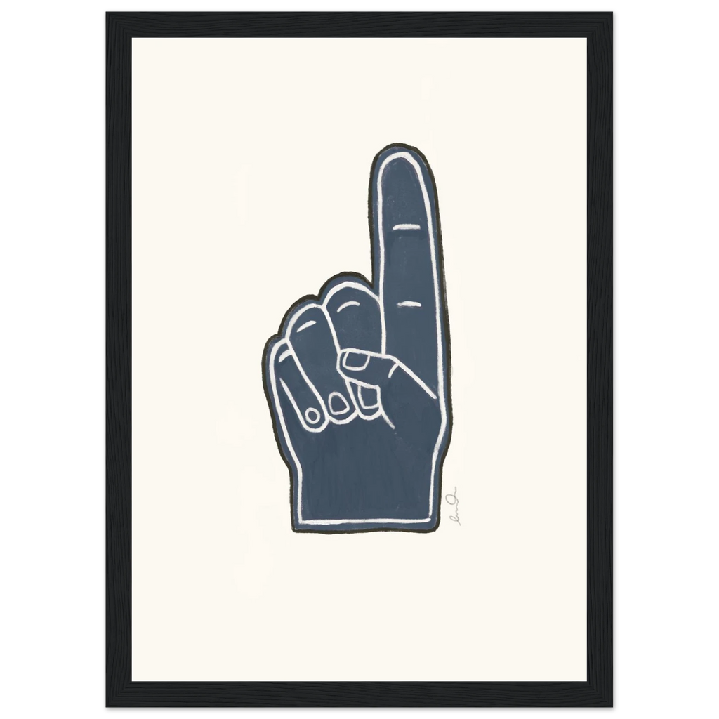 Number one, affiche illustrée d'Émilie J. Ouellet encadrée – visuel 9