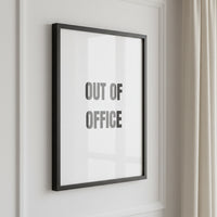 OUT OF OFFICE - Affiche