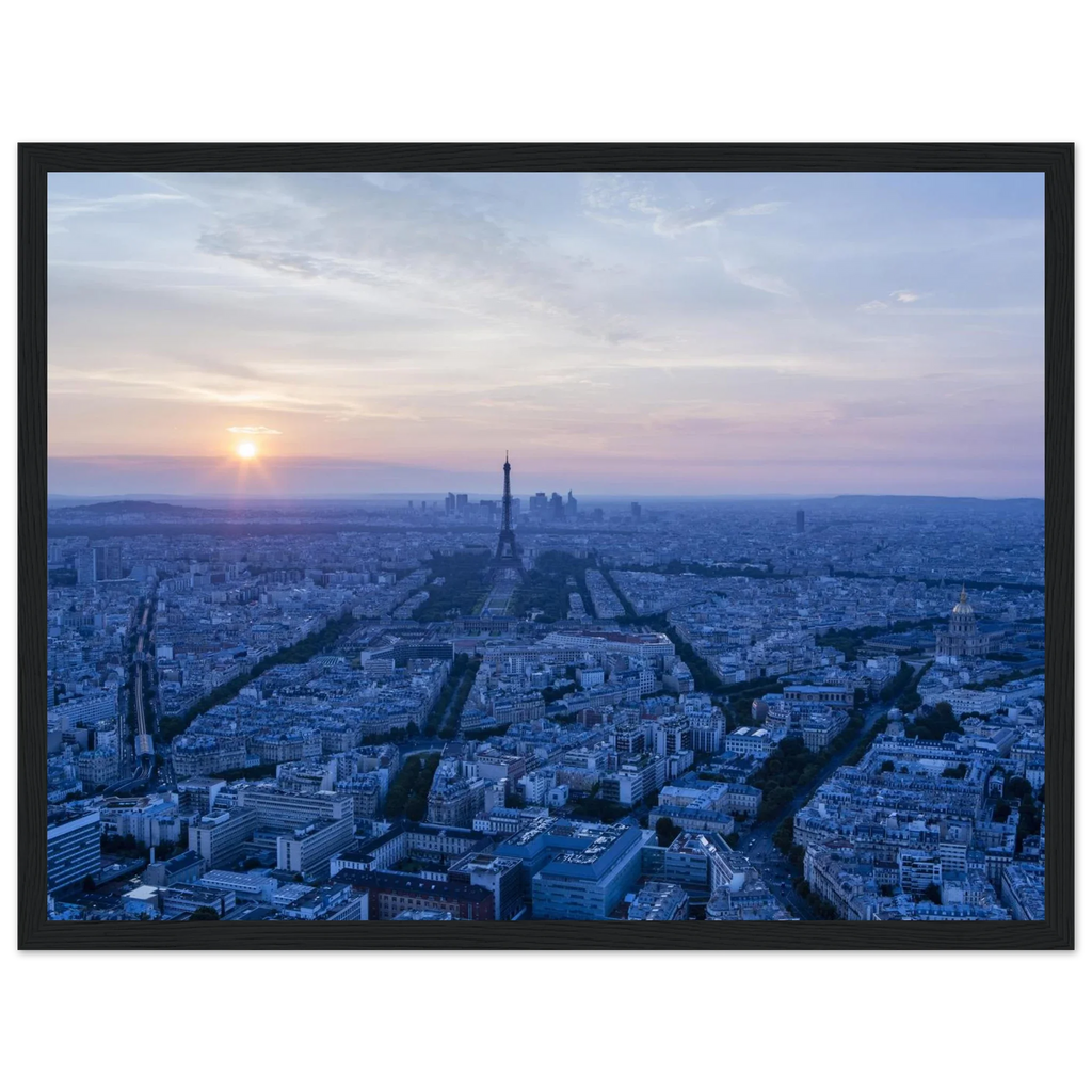 Paris, depuis la Tour Montparnasse, photographie d'art de Mohamed Khalil encadrée – visuel 4