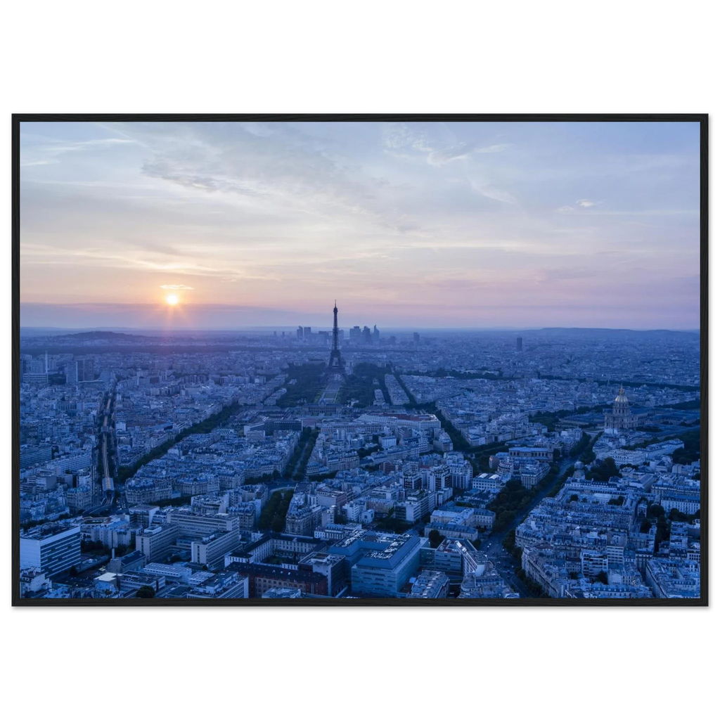 Paris, depuis la Tour Montparnasse, photographie d'art de Mohamed Khalil encadrée – visuel 6