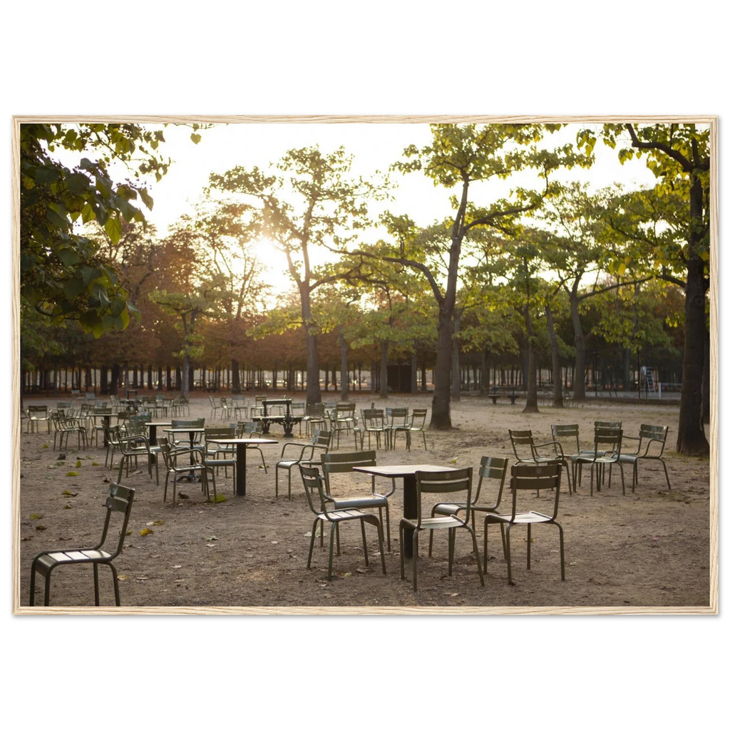 Paris, Jardin du Luxembourg, photographie d'art de Mohamed Khalil encadrée – visuel 2