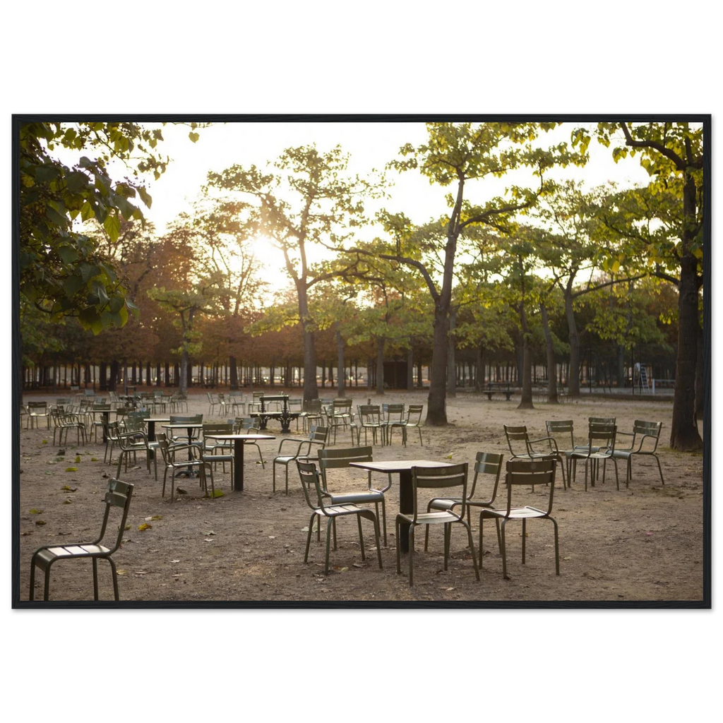 Paris, Jardin du Luxembourg, photographie d'art de Mohamed Khalil encadrée – visuel 4