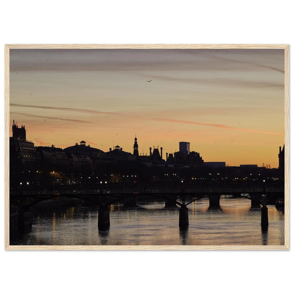 Paris, Pont des Arts, photographie d'art de Mohamed Khalil encadrée – visuel 4