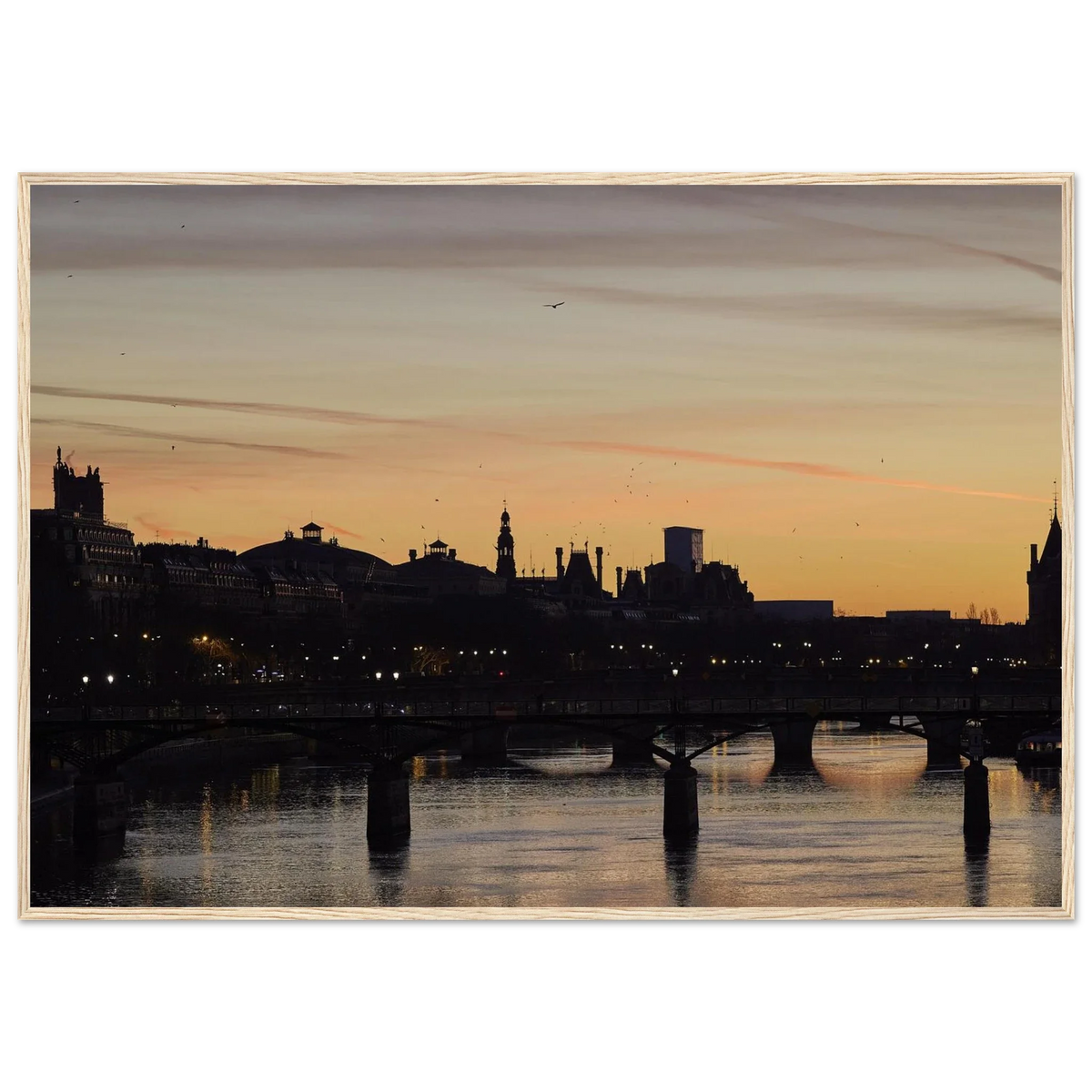 Paris, Pont des Arts, photographie d'art de Mohamed Khalil encadrée – visuel 5