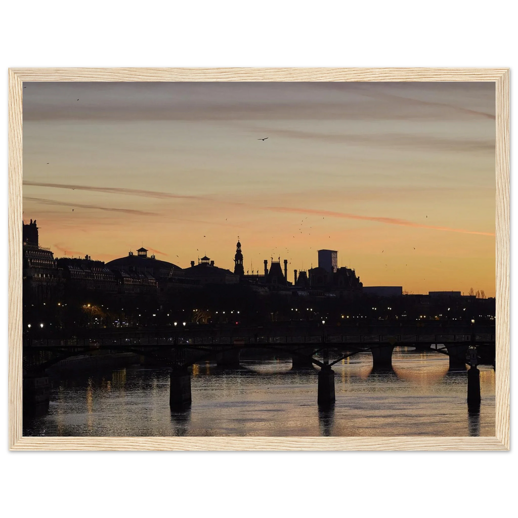 Paris, Pont des Arts, photographie d'art de Mohamed Khalil encadrée – visuel 6