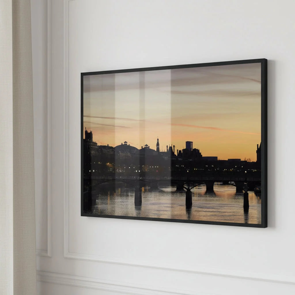 Photographie d'art Paris, Pont des Arts par Mohamed Khalil – tirage encadré