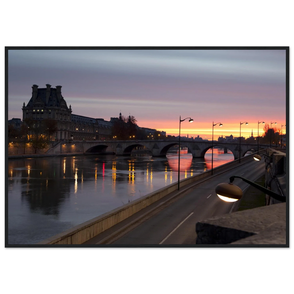 Paris, Pont Royal, photographie d'art de Mohamed Khalil encadrée – visuel 2