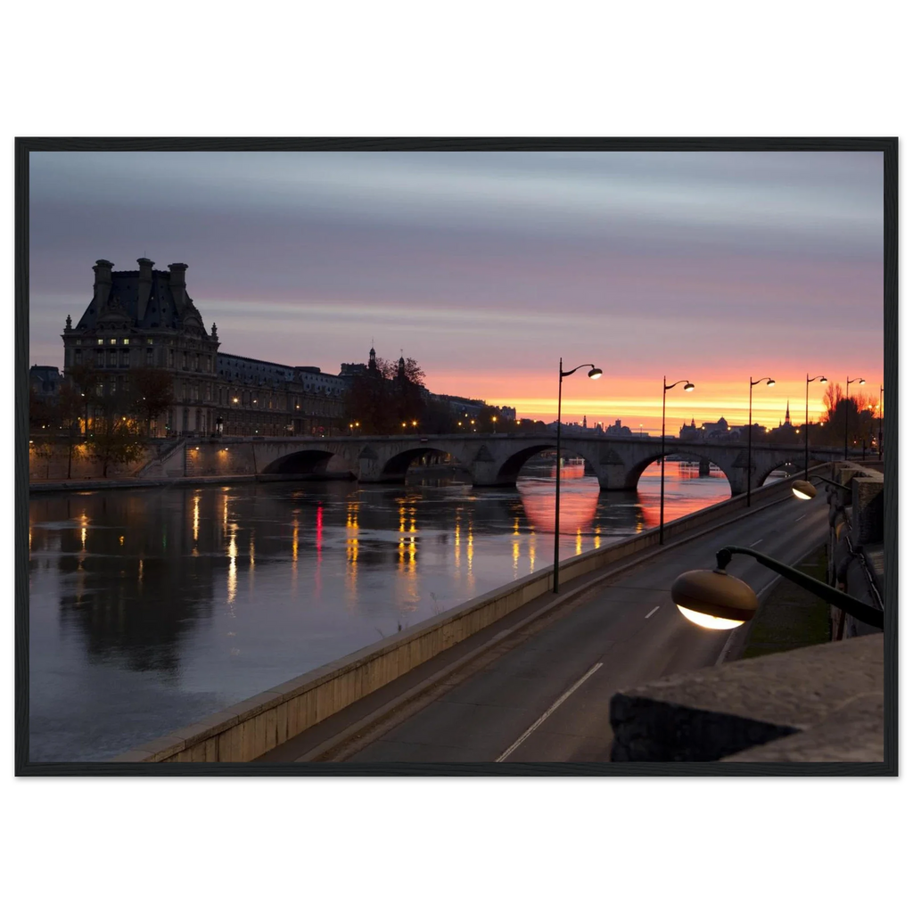 Paris, Pont Royal, photographie d'art de Mohamed Khalil encadrée – visuel 3