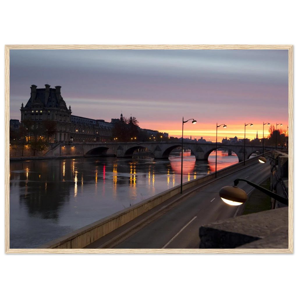Paris, Pont Royal, photographie d'art de Mohamed Khalil encadrée – visuel 4