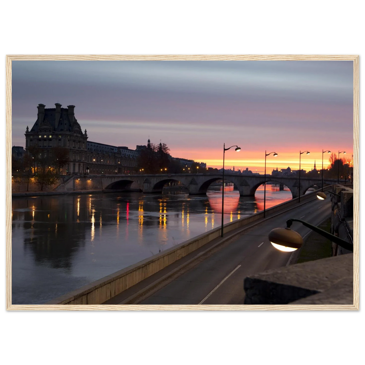 Paris, Pont Royal, photographie d'art de Mohamed Khalil encadrée – visuel 4