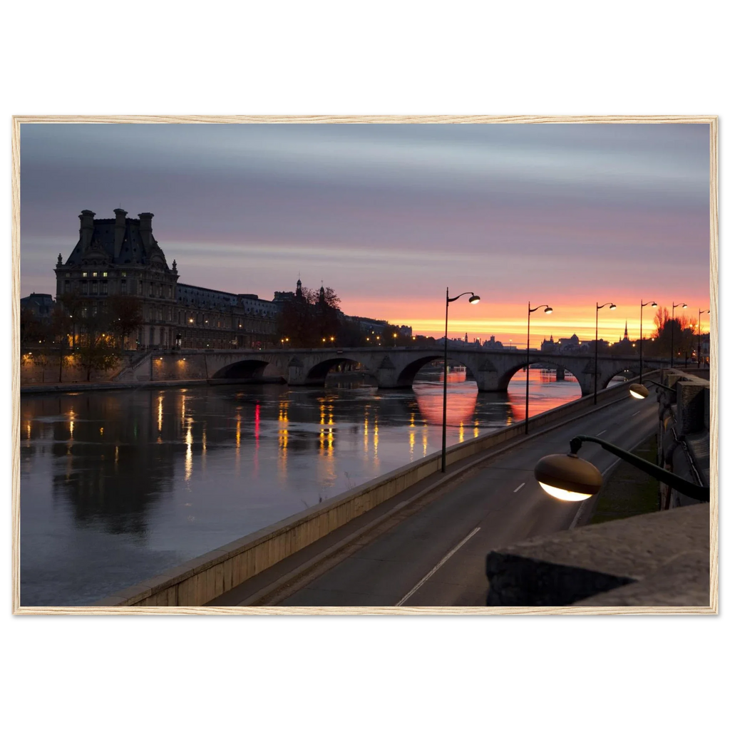 Paris, Pont Royal, photographie d'art de Mohamed Khalil encadrée – visuel 5