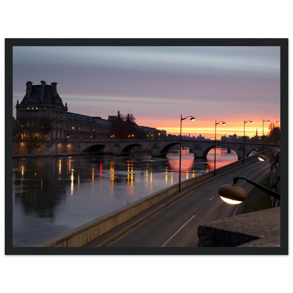Paris, Pont Royal, photographie d'art de Mohamed Khalil encadrée – visuel 7