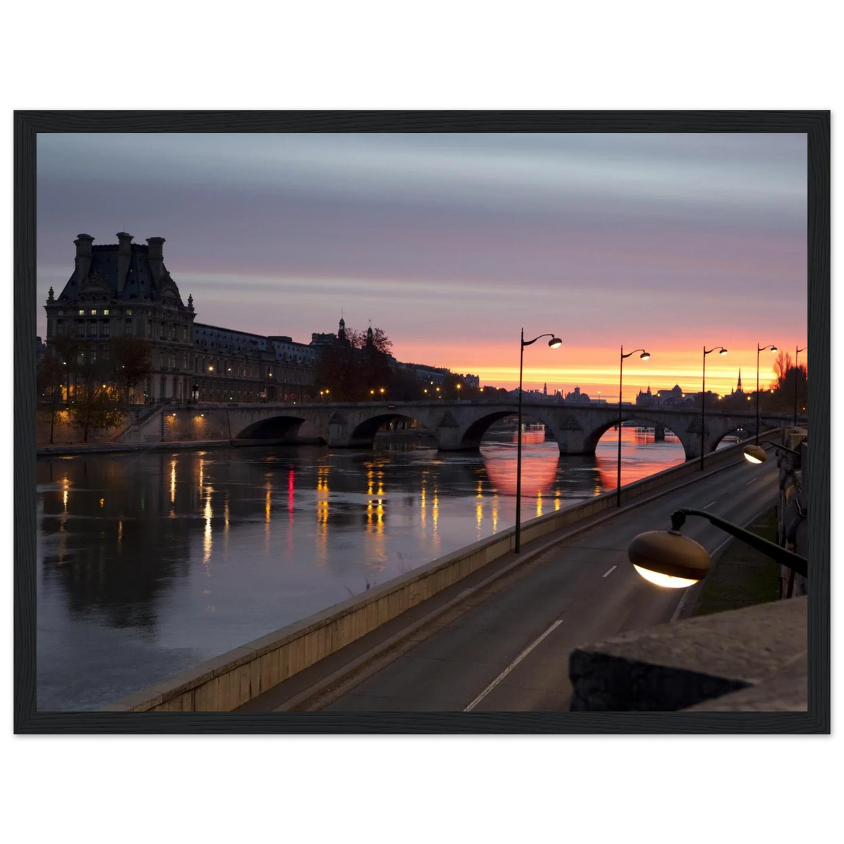 Paris, Pont Royal, photographie d'art de Mohamed Khalil encadrée – visuel 7