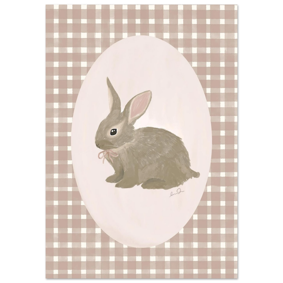 Petit lapin rose, affiche illustrée d'Émilie J. Ouellet – visuel 7