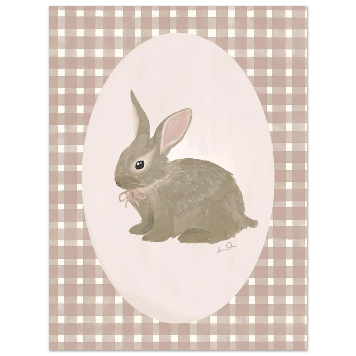 Petit lapin rose, affiche illustrée d'Émilie J. Ouellet – visuel 8