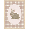 Petit lapin rose, affiche illustrée d'Émilie J. Ouellet encadrée – visuel 6