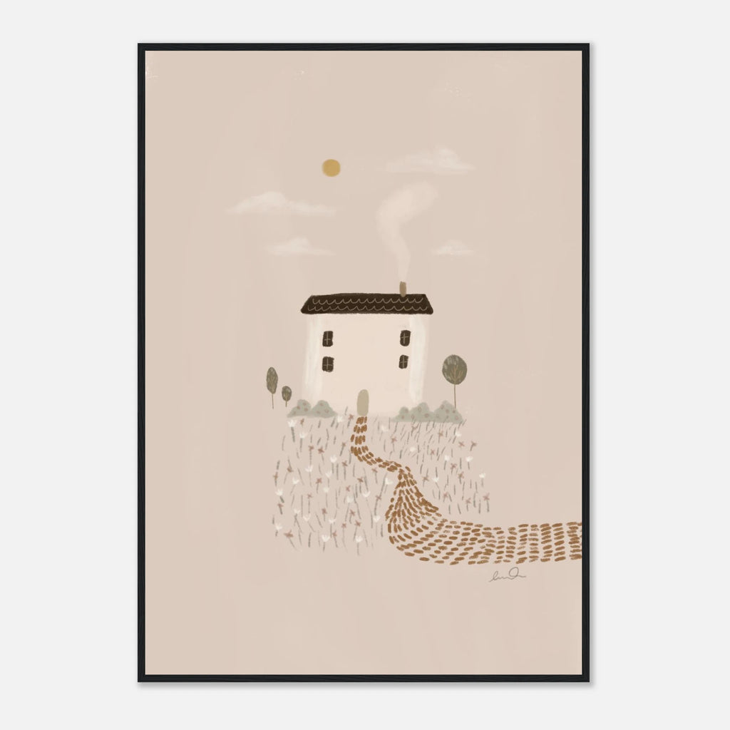 Petite maison, affiche illustrée d'Émilie J. Ouellet encadrée – visuel 11