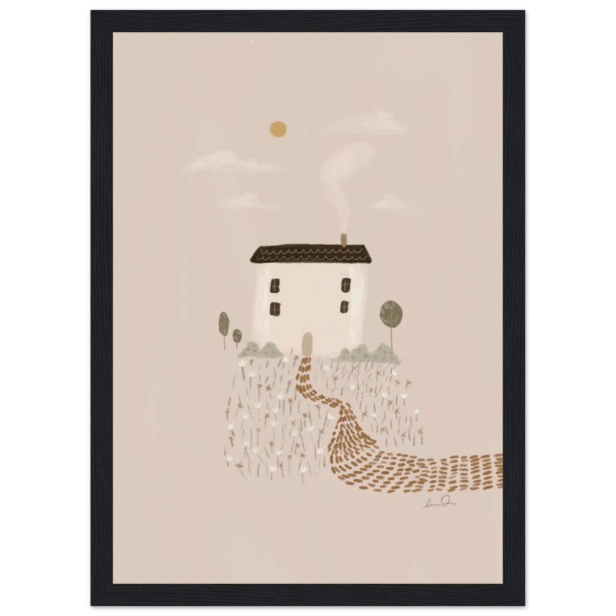 Petite maison, affiche illustrée d'Émilie J. Ouellet encadrée – visuel 5