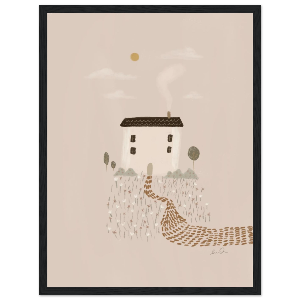 Petite maison, affiche illustrée d'Émilie J. Ouellet encadrée – visuel 6