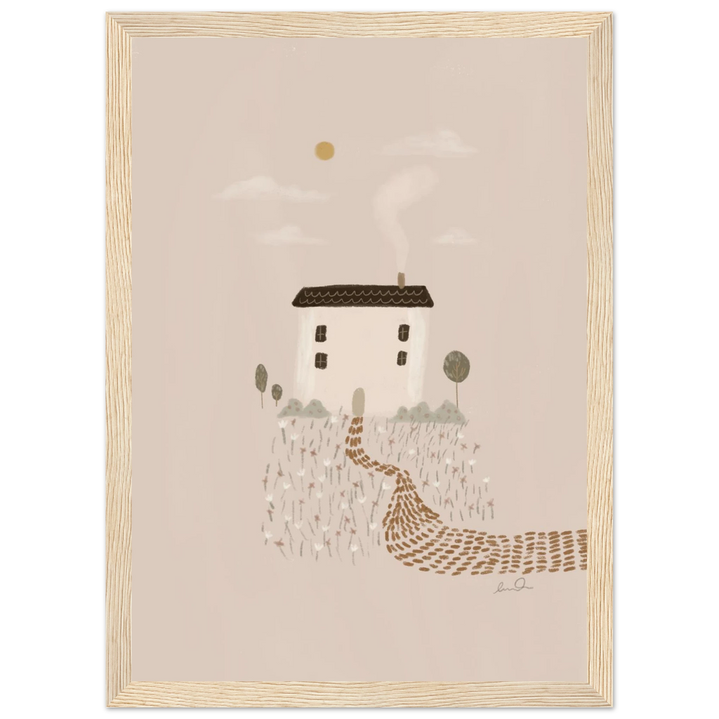 Petite maison, affiche illustrée d'Émilie J. Ouellet encadrée – visuel 7