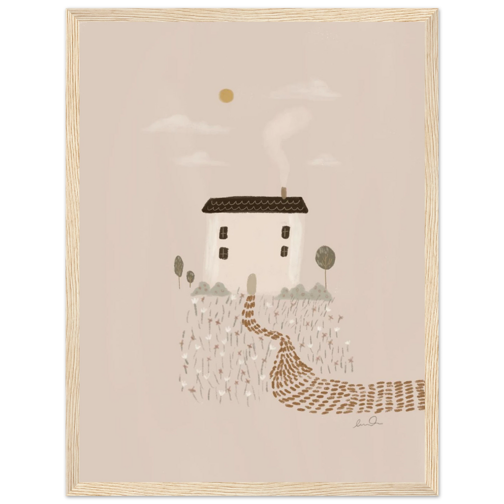 Petite maison, affiche illustrée d'Émilie J. Ouellet encadrée – visuel 9