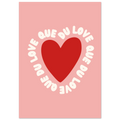 Affiche typographique « Que du love », ADR Gallery – visuel 3