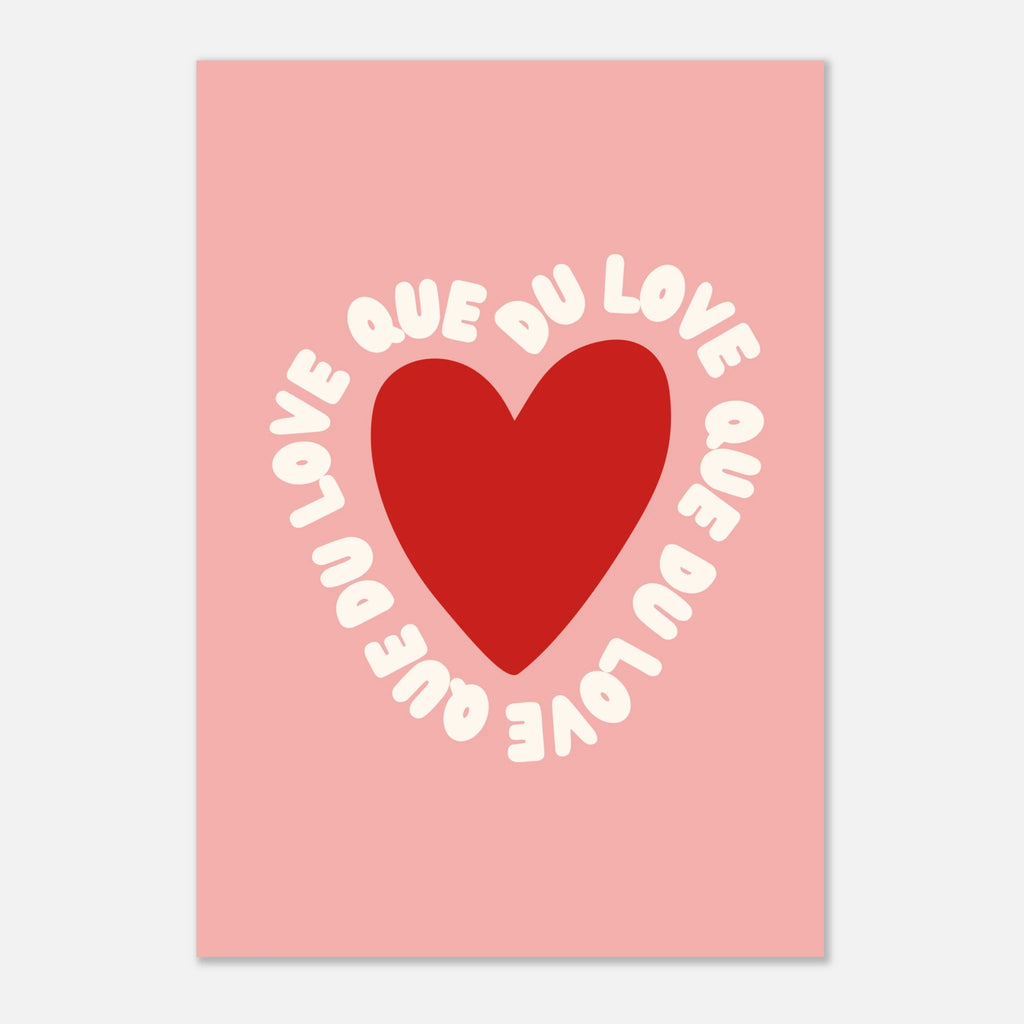 Affiche typographique « Que du love », ADR Gallery – visuel 5