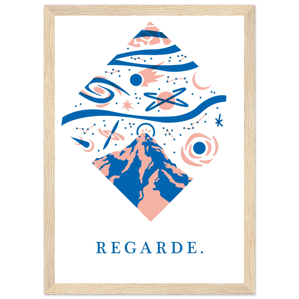 Regarde, papier poché de Julie Parmentier encadré – visuel 4