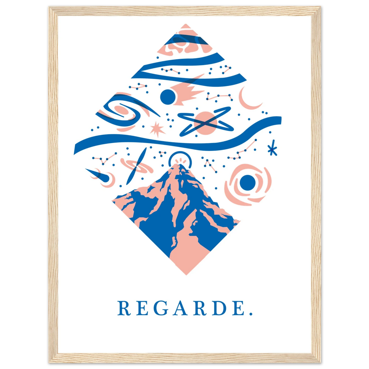 Regarde, papier poché de Julie Parmentier encadré – visuel 5