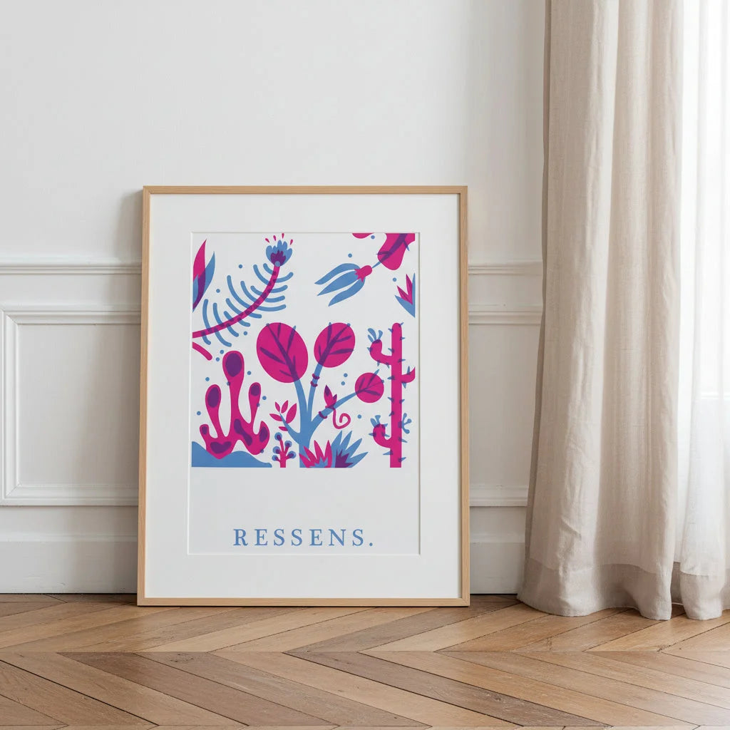 Ressens, illustration en papier poché par Julie Parmentier – affiche d’art